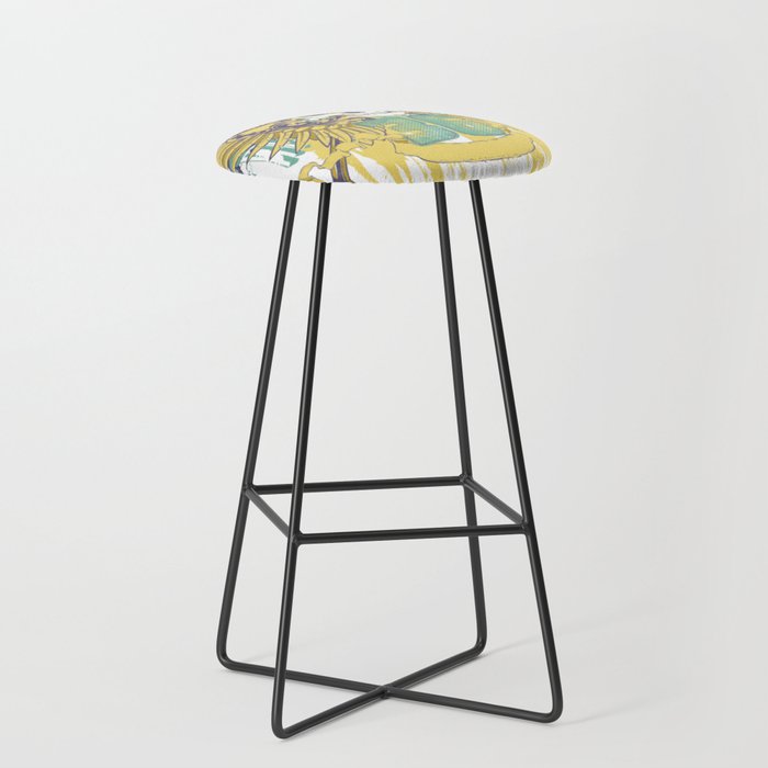 Skull Army Bar Stool