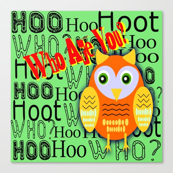 Hoo Are You? Canvas Print