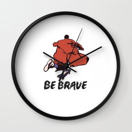Be brave  Wall Clock | Justdoitlater, Overthinking, Bebrave, Stop, Overthink, Just, Graphicdesign, Funny, It, Overthinker 