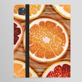 Oranges and wood iPad Folio Case