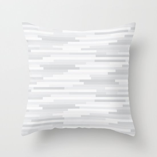 White Estival Mirage Throw Pillow