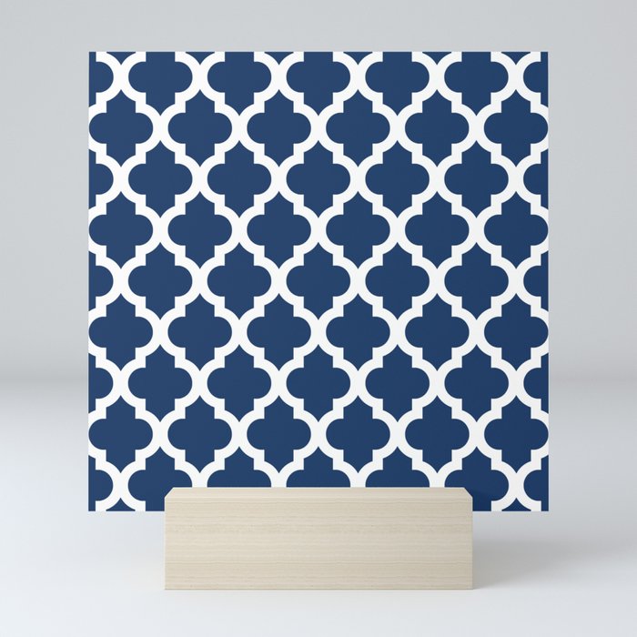 Moroccan Quatrefoil Pattern 726 Mini Art Print