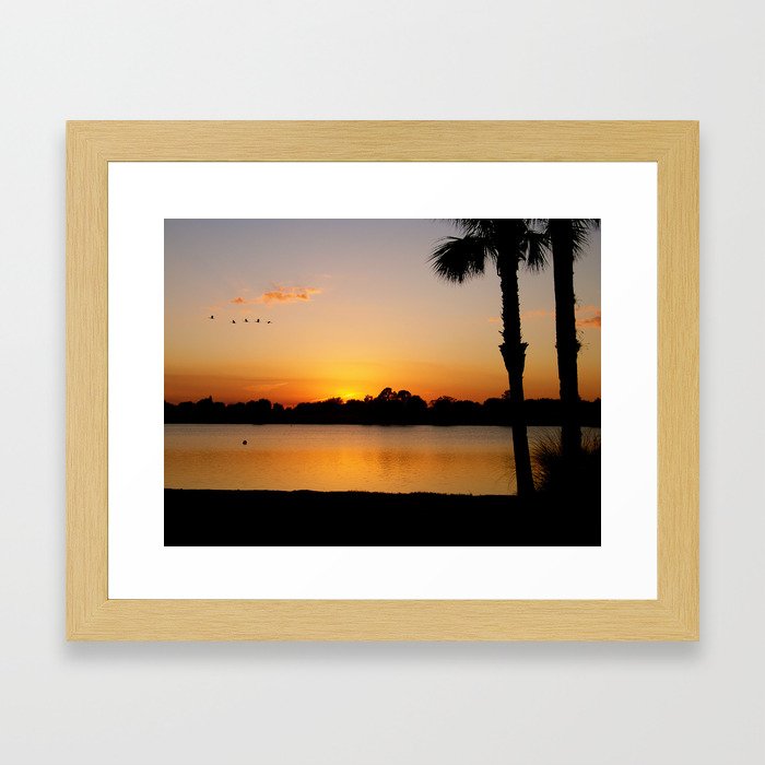 Florida Sunset Framed Art Print
