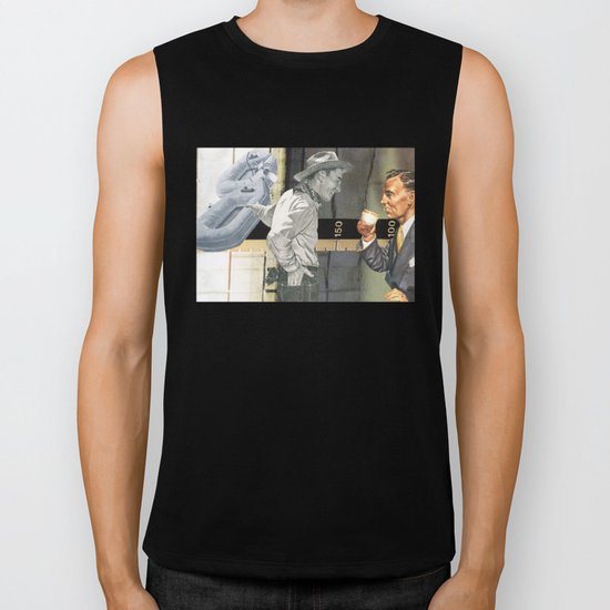 Too Much Coffee Man, Get Back To Nature Biker Tank