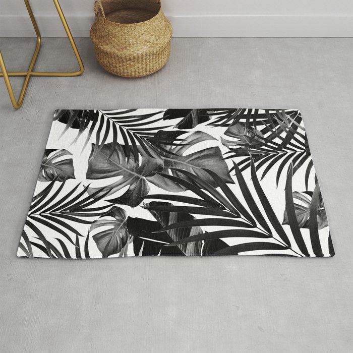 Tropical Jungle Leaves Pattern #10 #tropical #decor #art #society6 Rug
