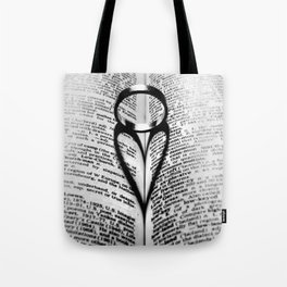 Hearts and Lovers, ring and heart light and shadow black and white photograph / art photography Tote Bag