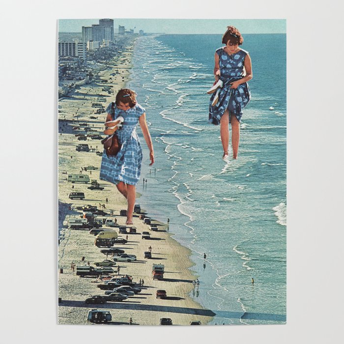 Walk on the Beach Canvas Print by Sarah Eisenlohr | Society6