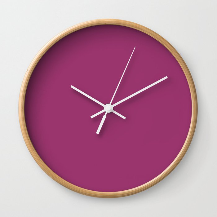 Vintage Plum Color of Year 2016 { artistic edition } Wall Clock
