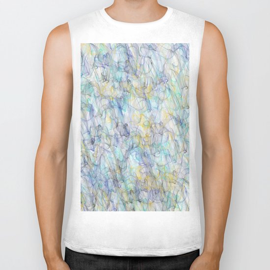 Smoke pattern Biker Tank
