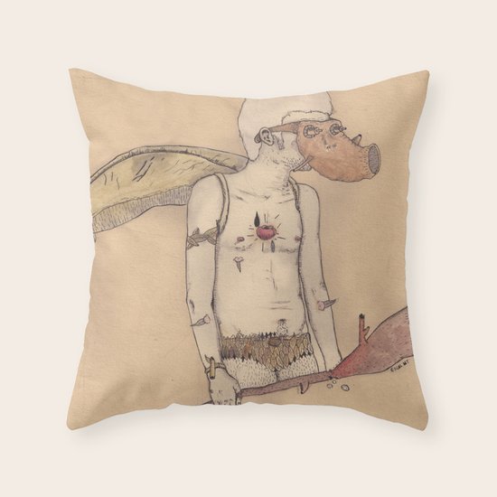 MT man Throw Pillow