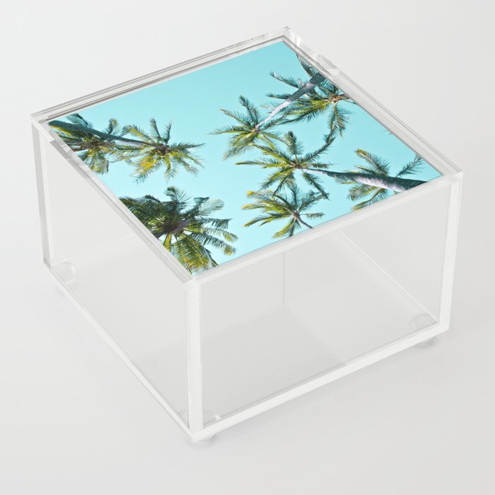 Kāma'ole Beach Palms Acrylic Box