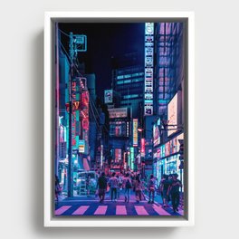 Daydreaming of Tokyo Framed Canvas