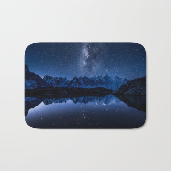 Night mountains Bath Mat