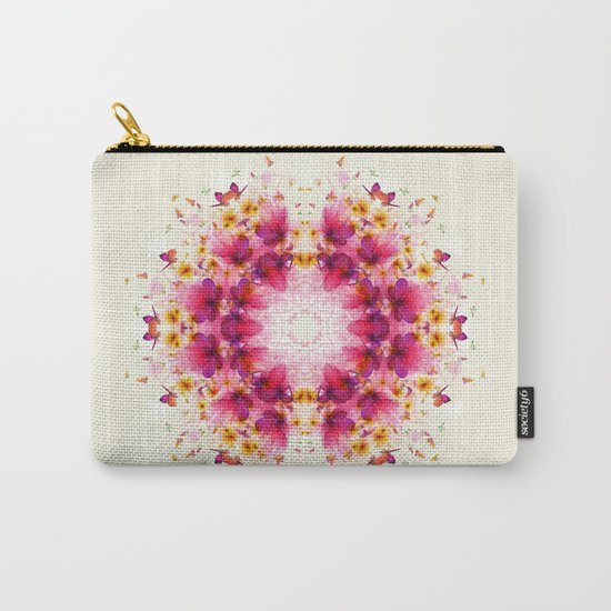 Butterflies Mandala Carry-All Pouch