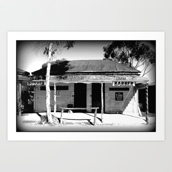 Butcher or Barber Art Print