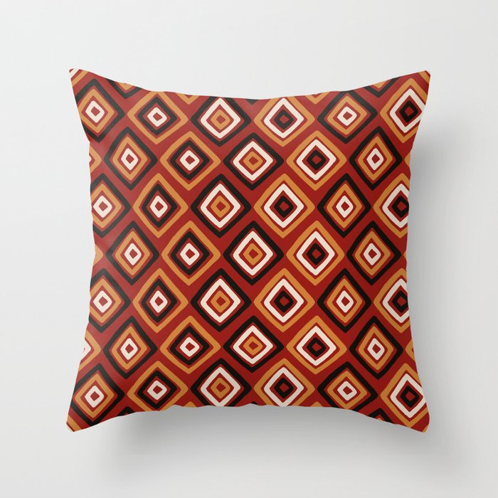 African Styles Pattern 4 Throw Pillow