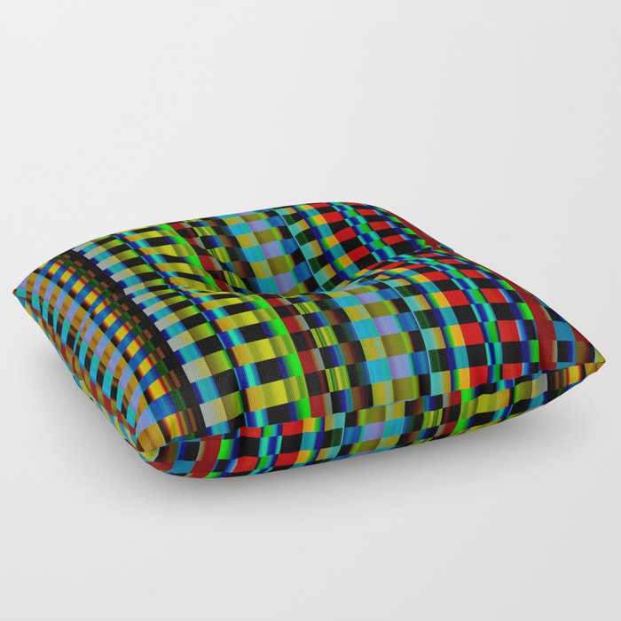 Colorful Geometric Pattern Floor Pillow