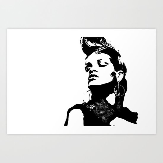 Rihanna. Art Print