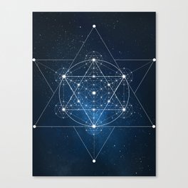 Sacred Geometry Galaxy Canvas Print