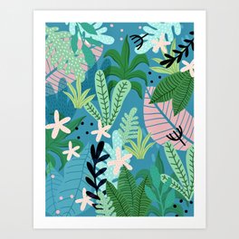 Into the jungle - twilight Art Print