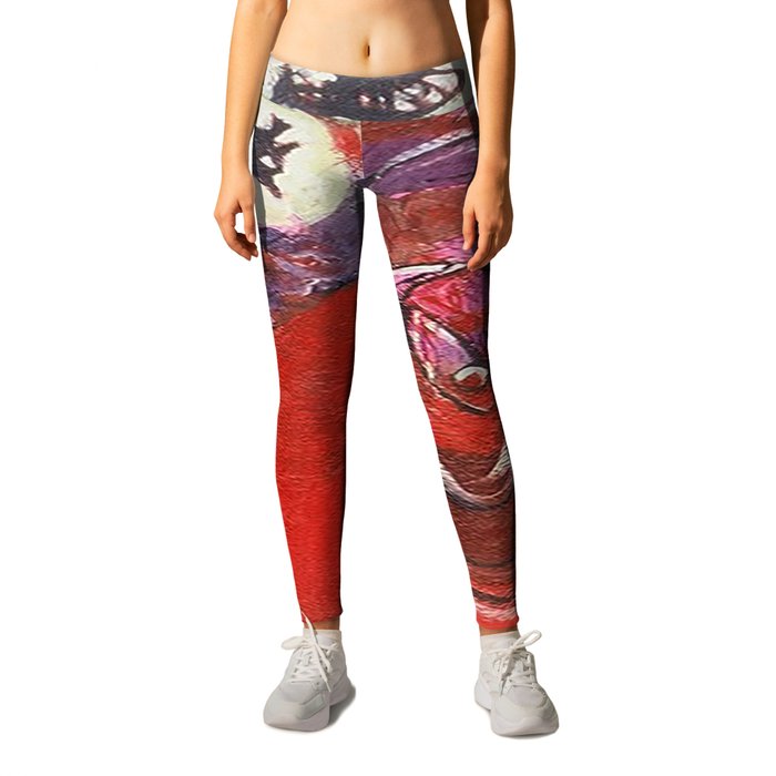 We Float Freely Above the Clouds Leggings