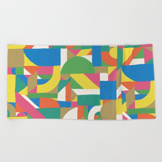 Letter i Beach Towel
