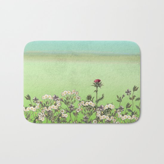 In an English Country Garden Bath Mat