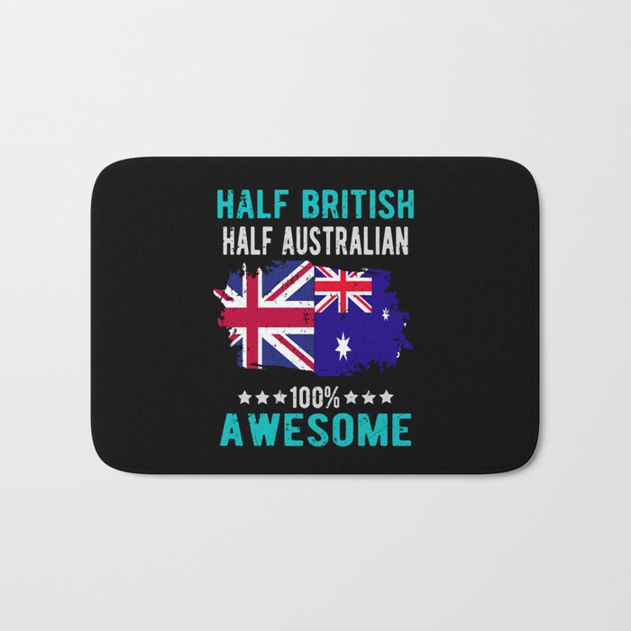 Half British Half Australian Bath Mat