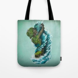 Kiss of the Land and Sea Tote Bag