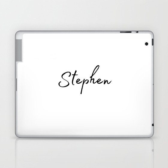 Stephen Calligraphy Laptop & iPad Skin