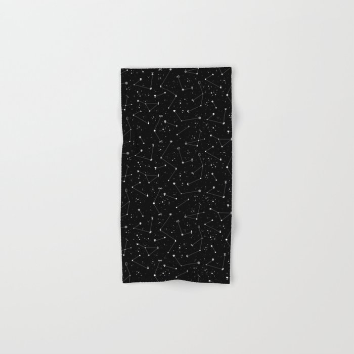 Constellations (Black) Hand & Bath Towel
