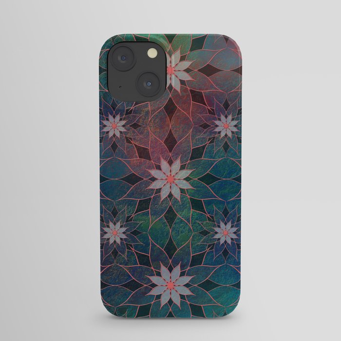 Water Lily Pattern iPhone Case