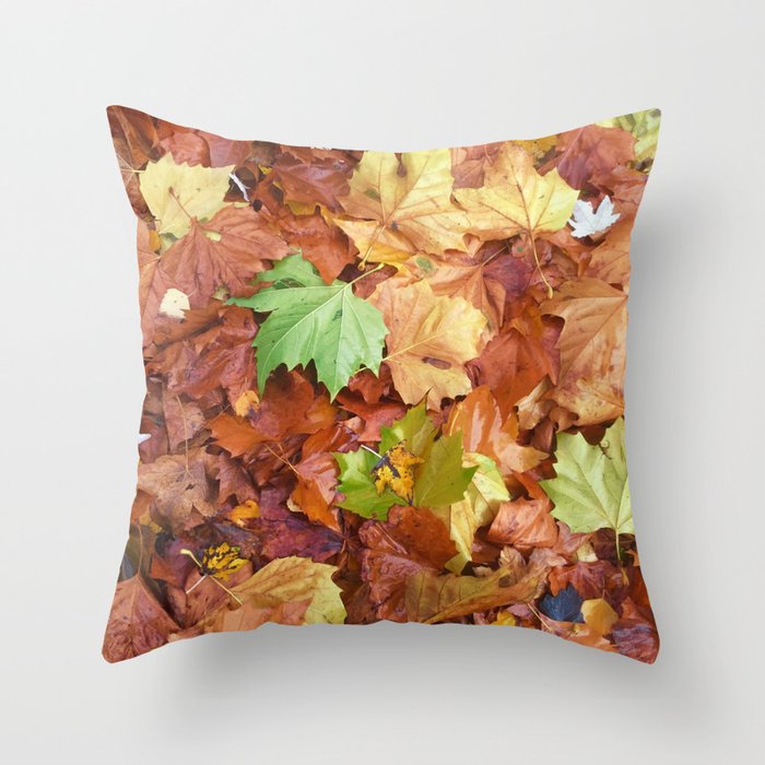 Autumn Leaves Throw Pillow