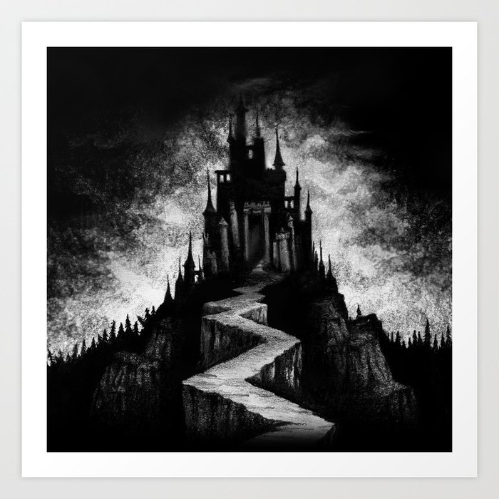 Vampire Castle Art Print