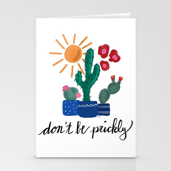 Don't Be Prickly Stationery Cards