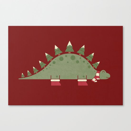 Christmasaurus Canvas Print