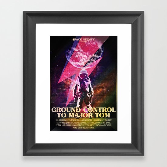 Space Oddity Framed Art Print