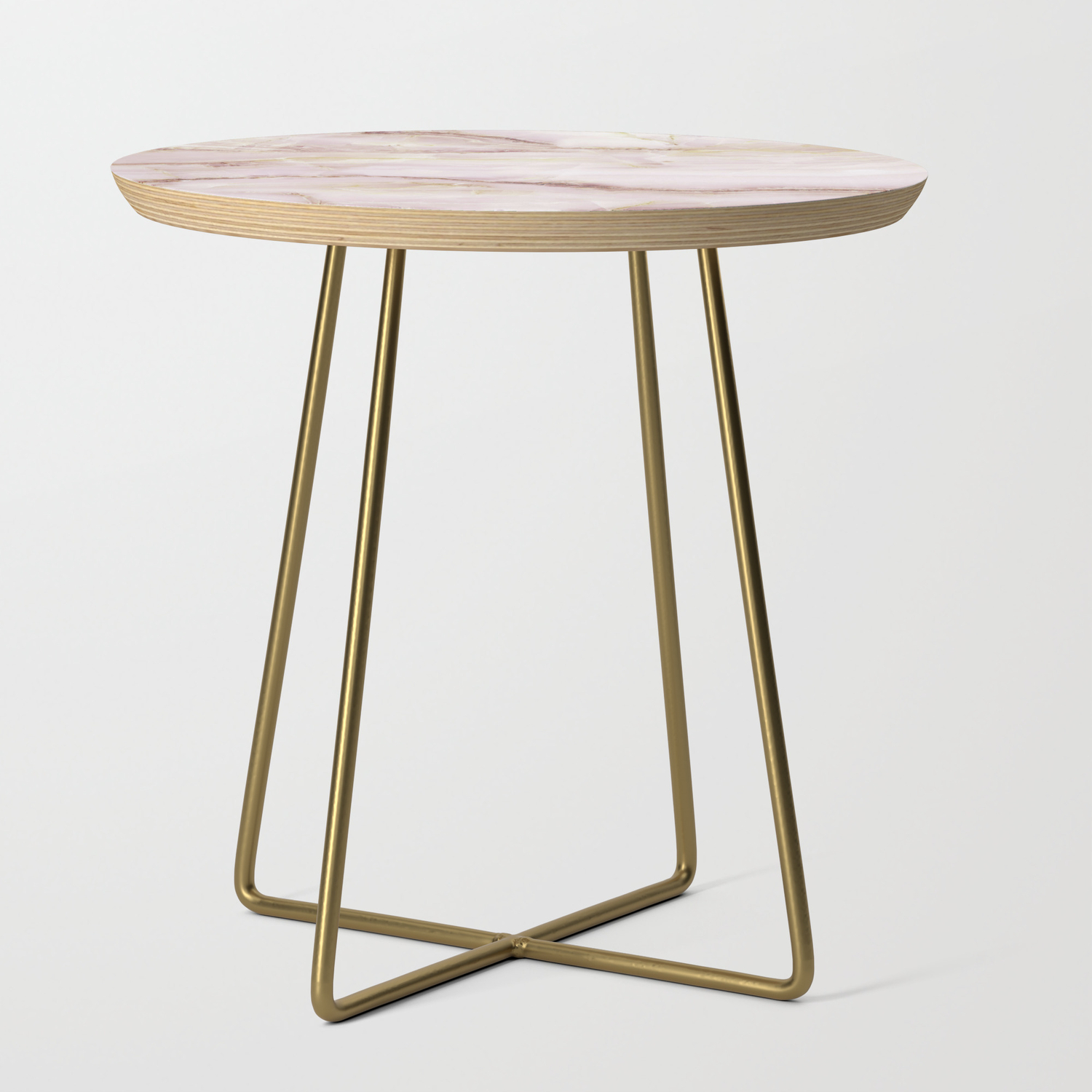Pink Marble Side Table By Elsitiodetico Society6