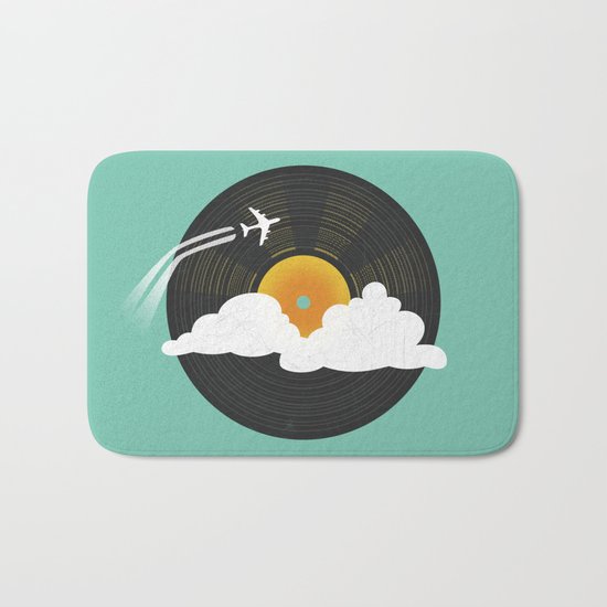 Sunburst Records Bath Mat