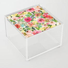 Floral Garden Collage Acrylic Box