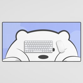 Ice Bear is funny Desk Mat