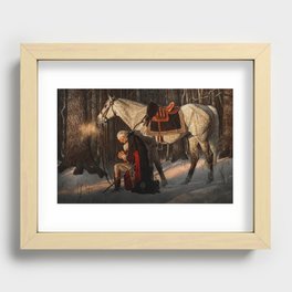 George Washington A Prayer at Valley Forge Recessed Framed Print