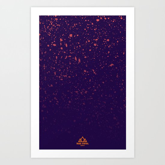 Trail Status / Purple Art Print