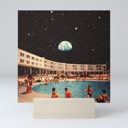 Lunar Pool Life Mini Art Print