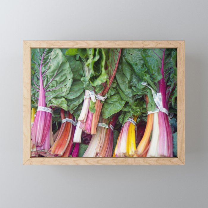 At The Farmers Market Framed Mini Art Print