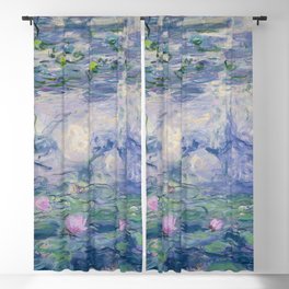 Water Lillies Blackout Curtain
