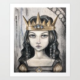 The Melancholy Queen Art Print