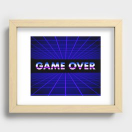 Game Over Wall Art Recessed Framed Print