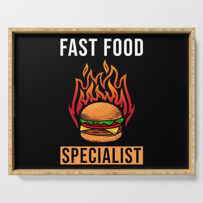 Fast Food Specialist Serving Tray