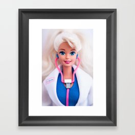 Lady Doctor Framed Art Print
